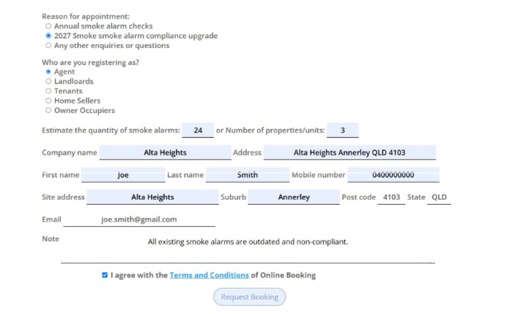 Online Booking - Step 3 Online Booking - Step 3
