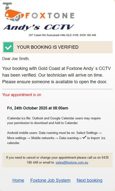 Online Booking - Step 8 Online Booking - Step 8