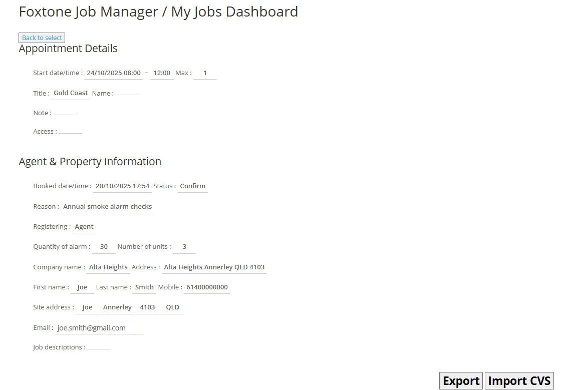 Update your Job List - Step 1.2 Update your Job List - Step 1.2