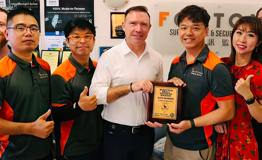 Foxtone CCTV Wins 2025 Stretton Small Business Award – Trade & Services